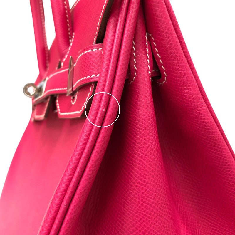 エルメス HERMES バーキン30 キャンディ □Q刻印 ローズティリアン シルバー金具 エプソン レディース ハンドバッグ