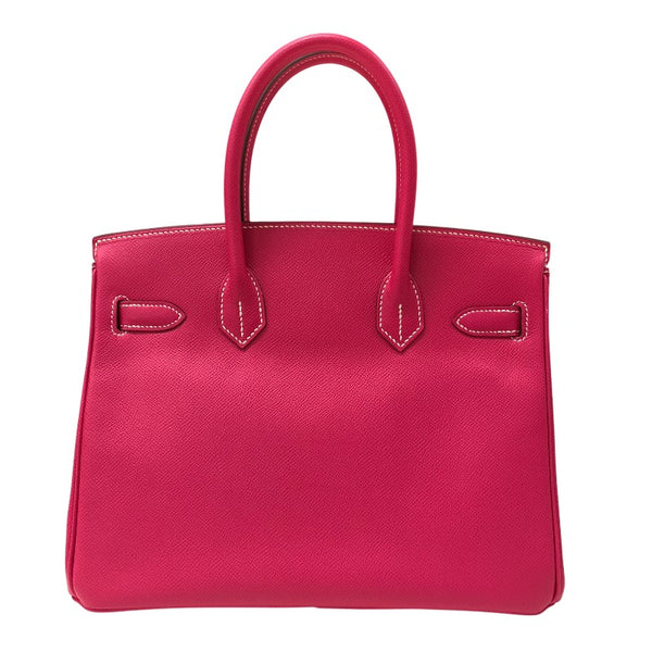 エルメス HERMES バーキン30 キャンディ □Q刻印 ローズティリアン シルバー金具 エプソン レディース ハンドバッグ