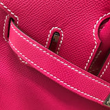 エルメス HERMES バーキン30 キャンディ □Q刻印 ローズティリアン シルバー金具 エプソン レディース ハンドバッグ