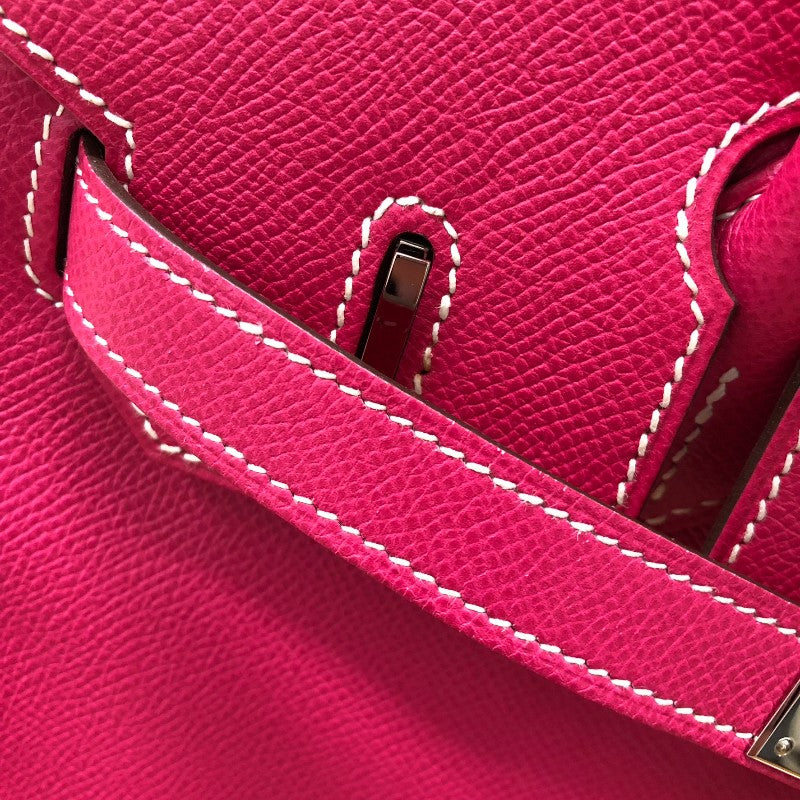 エルメス HERMES バーキン30 キャンディ □Q刻印 ローズティリアン シルバー金具 エプソン レディース ハンドバッグ