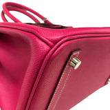 エルメス HERMES バーキン30 キャンディ □Q刻印 ローズティリアン シルバー金具 エプソン レディース ハンドバッグ