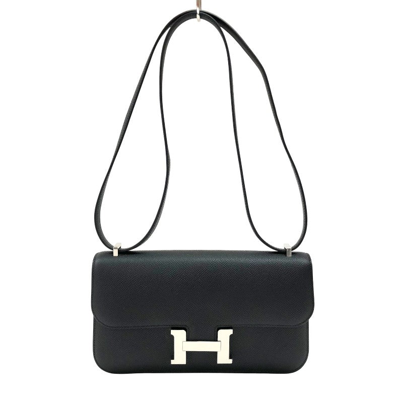 エルメス HERMES コンスタンスエラン K刻 ブラック シルバー金具 エプソン レディース ショルダーバッグ
