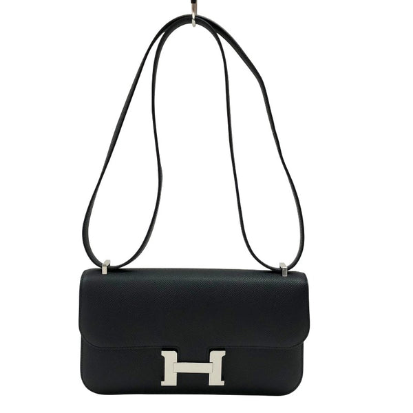 エルメス HERMES コンスタンスエラン K刻 ブラック シルバー金具 エプソン レディース ショルダーバッグ