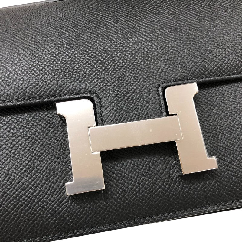 エルメス HERMES コンスタンスエラン K刻 ブラック シルバー金具 エプソン レディース ショルダーバッグ