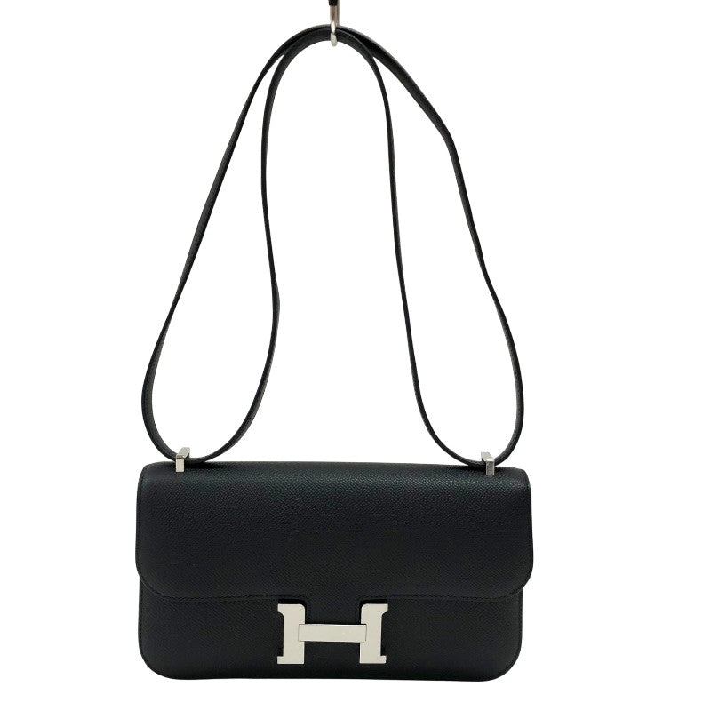 エルメス HERMES コンスタンスエラン K刻 ブラック シルバー金具 エプソン レディース ショルダーバッグ