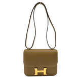 エルメス HERMES コンスタンス3ミニ W刻 クラフト ゴールド金具 シェーブル レディース ショルダーバッグ