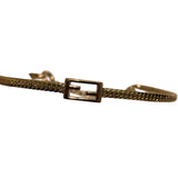 フェンディ FENDI バゲット FFロゴブレスレット ゴールド メタル アクセサリー