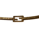フェンディ FENDI バゲット FFロゴブレスレット ゴールド メタル アクセサリー