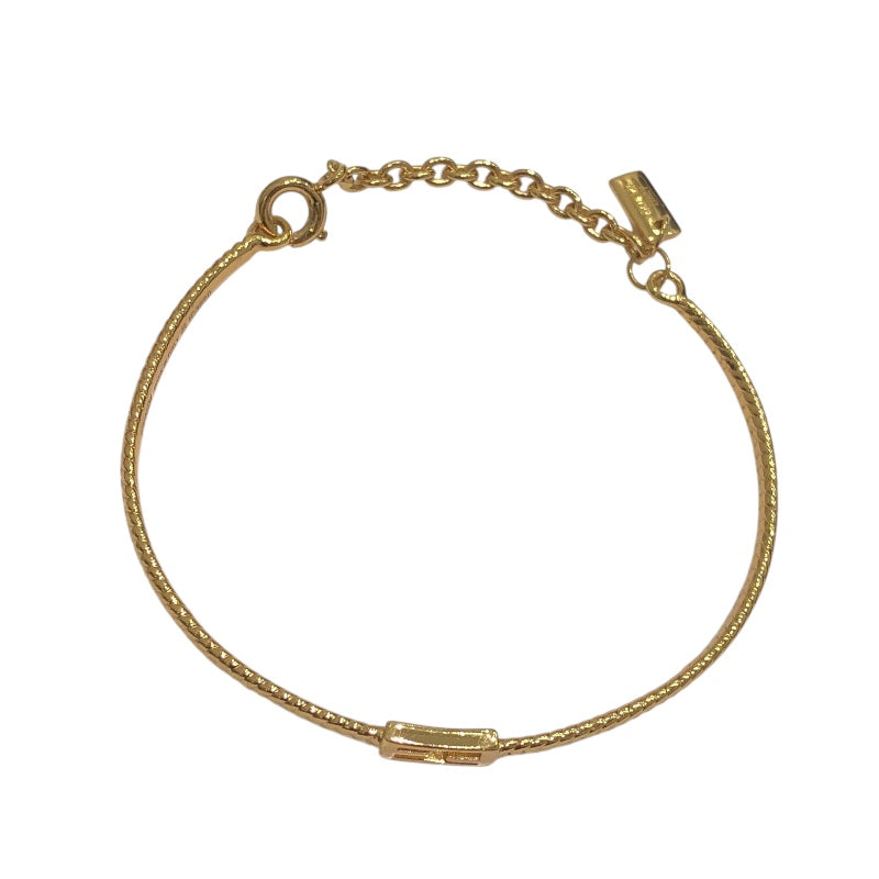 フェンディ FENDI バゲット FFロゴブレスレット ゴールド メタル