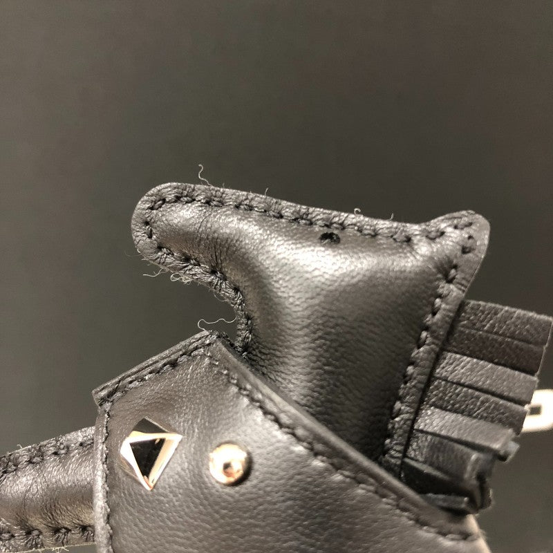 エルメス HERMES ロデオ ロベオロック PM チャーム K刻 ブラック