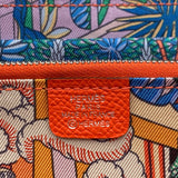 エルメス HERMES アザップロング シルクイン W刻（2024年製) オレンジフィールド/SV金具 エプソン レディース 長財布