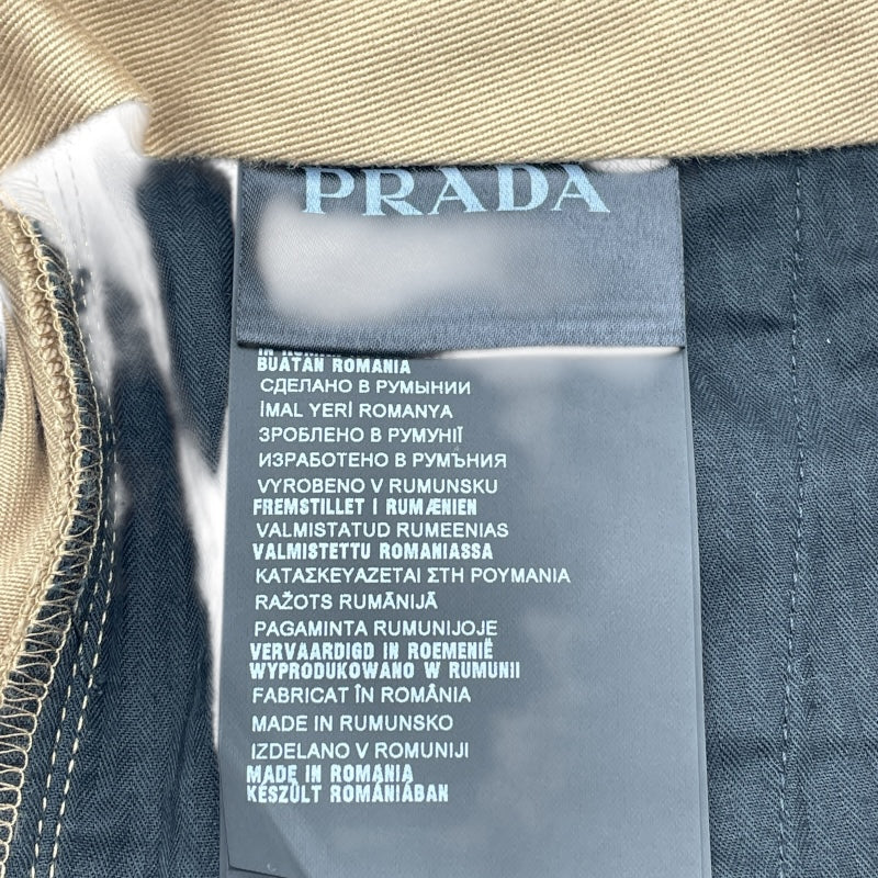 プラダ PRADA コットンパンツ ベージュ コットン メンズ パンツ