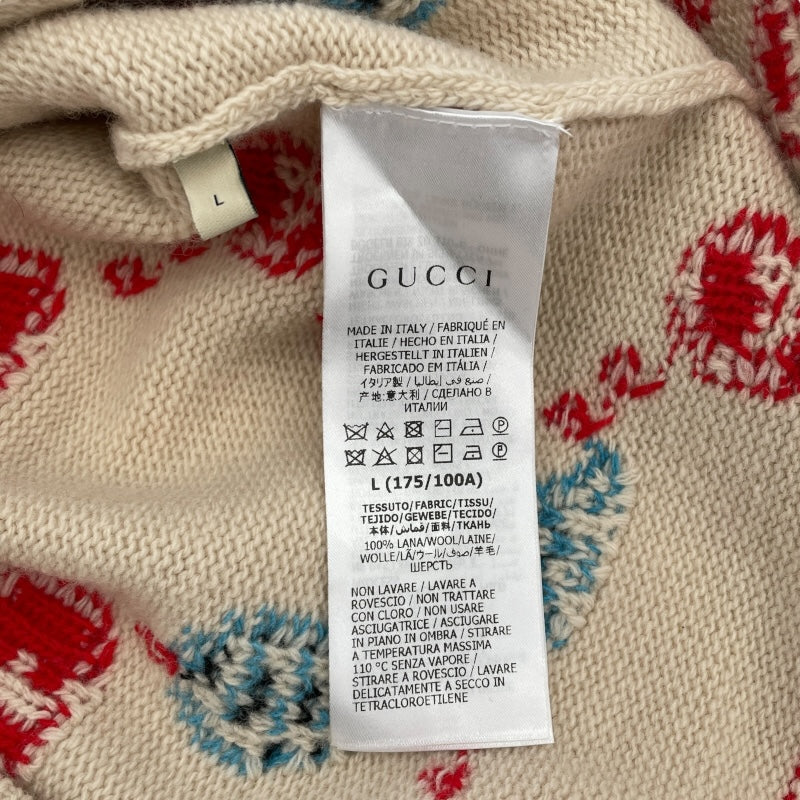 グッチ GUCCI FREYA HARTAS GGニットセーター 661836 ベージュ ウール メンズ セーター