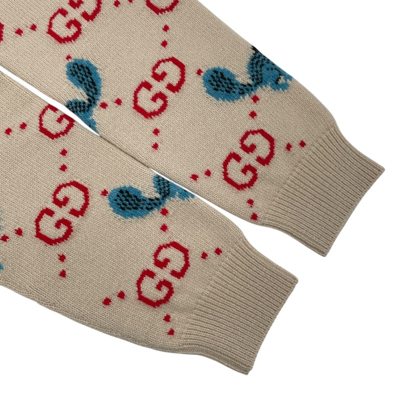 グッチ GUCCI FREYA HARTAS GGニットセーター 661836 ベージュ ウール メンズ セーター