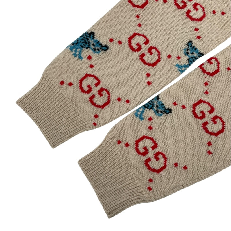 グッチ GUCCI FREYA HARTAS GGニットセーター 661836 ベージュ ウール メンズ セーター