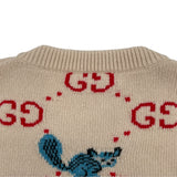 グッチ GUCCI FREYA HARTAS GGニットセーター 661836 ベージュ ウール メンズ セーター