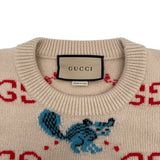 グッチ GUCCI FREYA HARTAS GGニットセーター 661836 ベージュ ウール メンズ セーター
