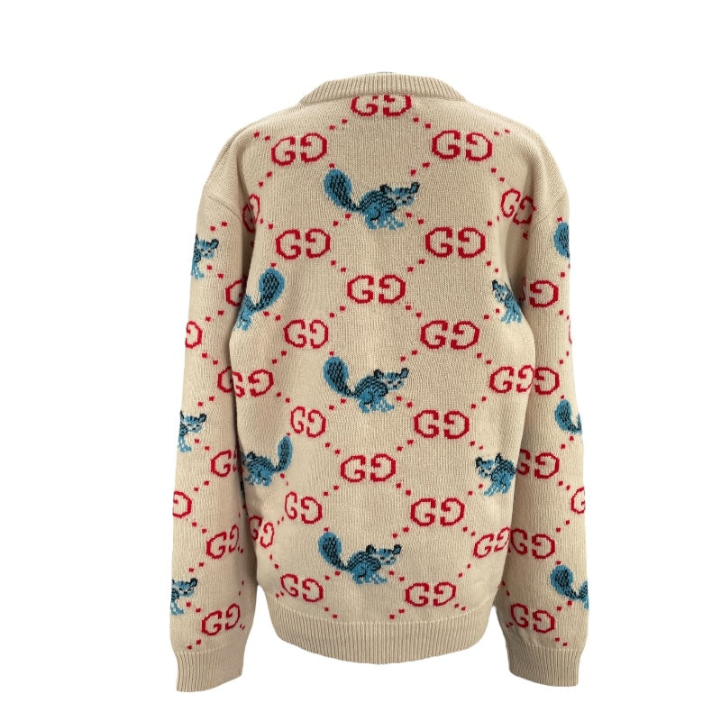 グッチ GUCCI FREYA HARTAS GGニットセーター 661836 ベージュ ウール メンズ セーター