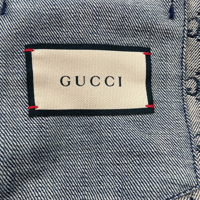 グッチ GUCCI GGロゴ デニムジャケット 649110 ネイビー コットン メンズ デニムジャケット