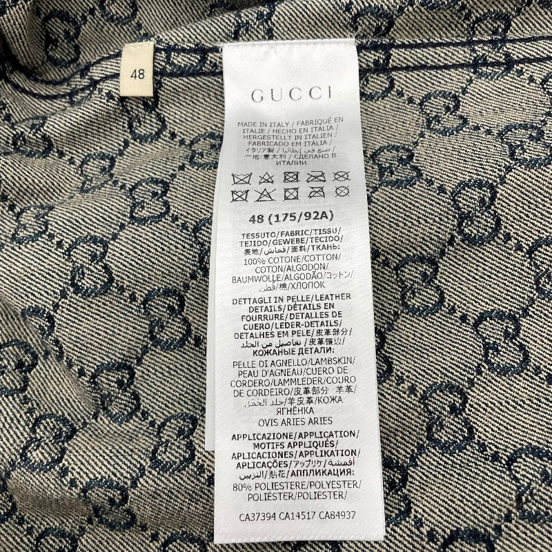 グッチ GUCCI GGロゴ デニムジャケット 649110 ネイビー コットン メンズ デニムジャケット