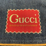 グッチ GUCCI GGロゴ デニムジャケット 649110 ネイビー コットン メンズ デニムジャケット