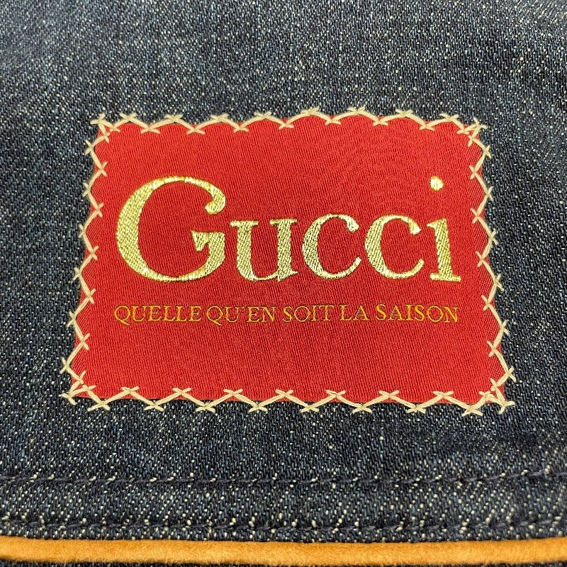 グッチ GUCCI GGロゴ デニムジャケット 649110 ネイビー コットン メンズ デニムジャケット