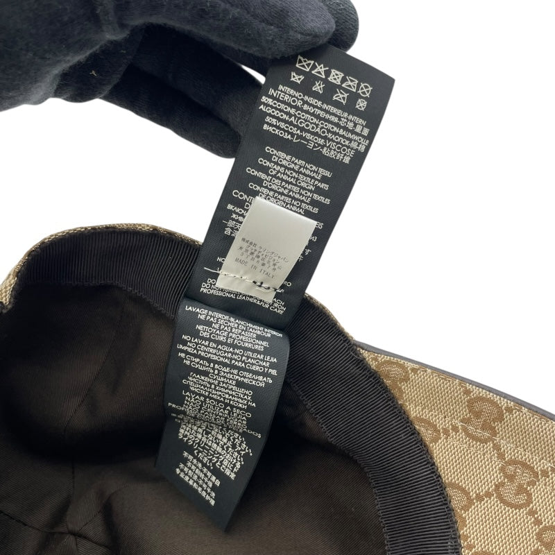 グッチ GUCCI GGキャンバスベースボールキャップ 200035 ブラウン コットン メンズ その他ファッション雑貨