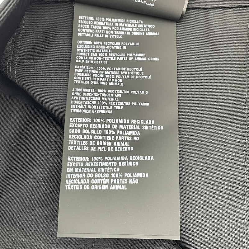 プラダ PRADA トライアングルロゴカーゴパンツ SPH130 ブラック ナイロン メンズ カーゴパンツ