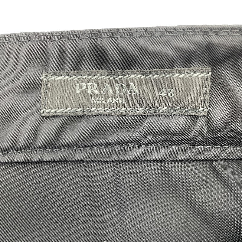 プラダ PRADA トライアングルロゴカーゴパンツ SPH130 ブラック ナイロン メンズ カーゴパンツ
