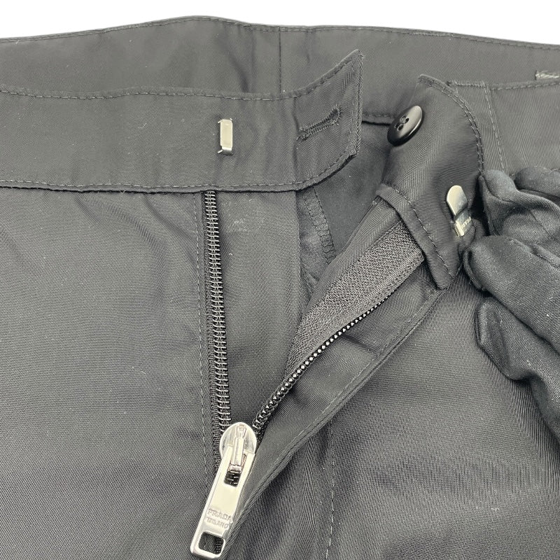 プラダ PRADA トライアングルロゴカーゴパンツ SPH130 ブラック ナイロン メンズ カーゴパンツ