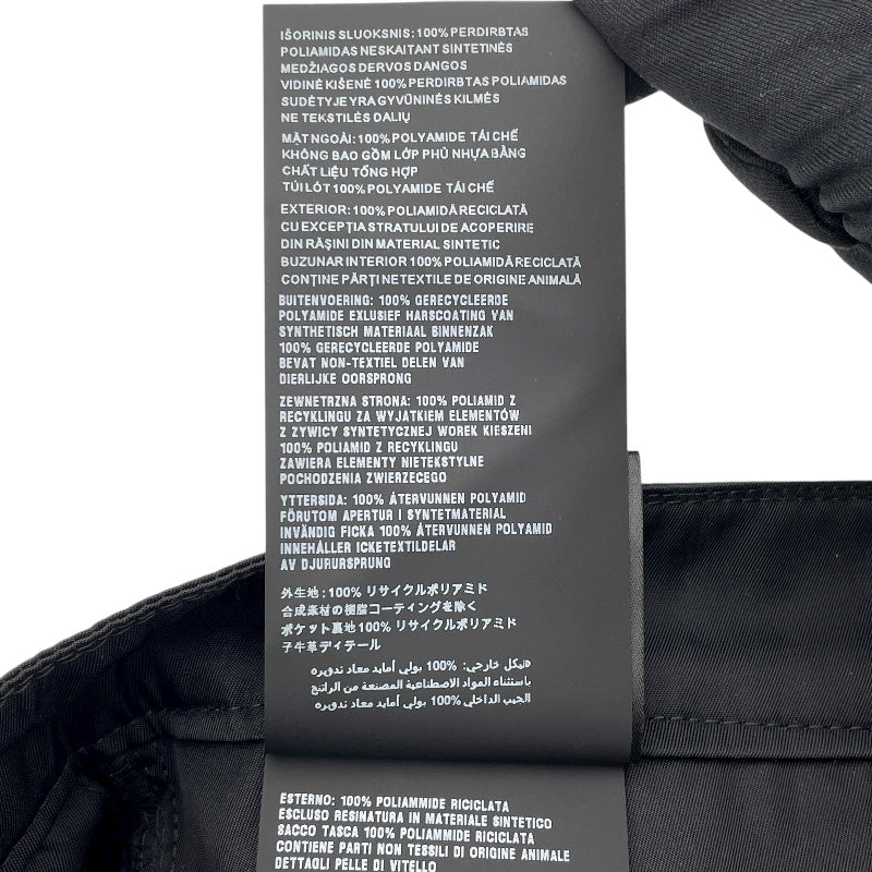 プラダ PRADA トライアングルロゴカーゴパンツ SPH130 ブラック ナイロン メンズ カーゴパンツ