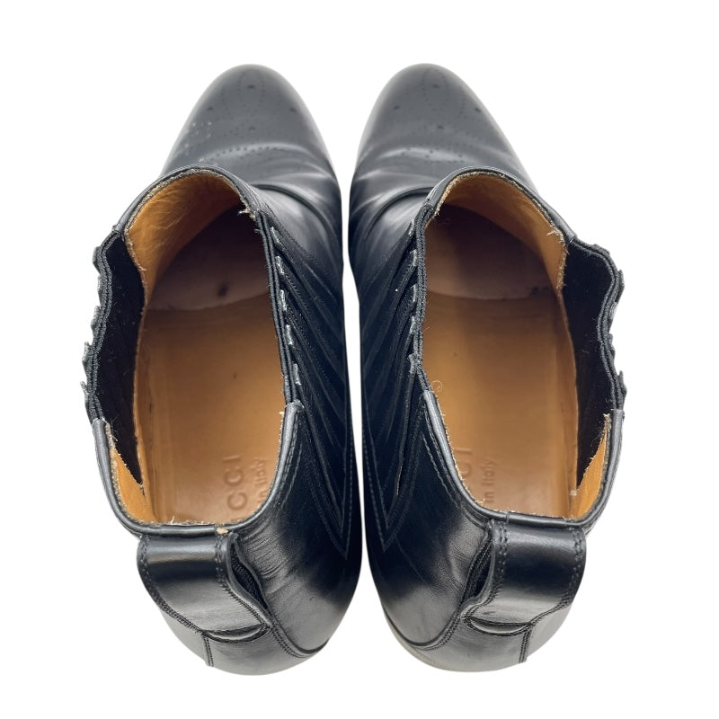 グッチ GUCCI サイドゴアアンクルブーツ 563268 ブラック レザー