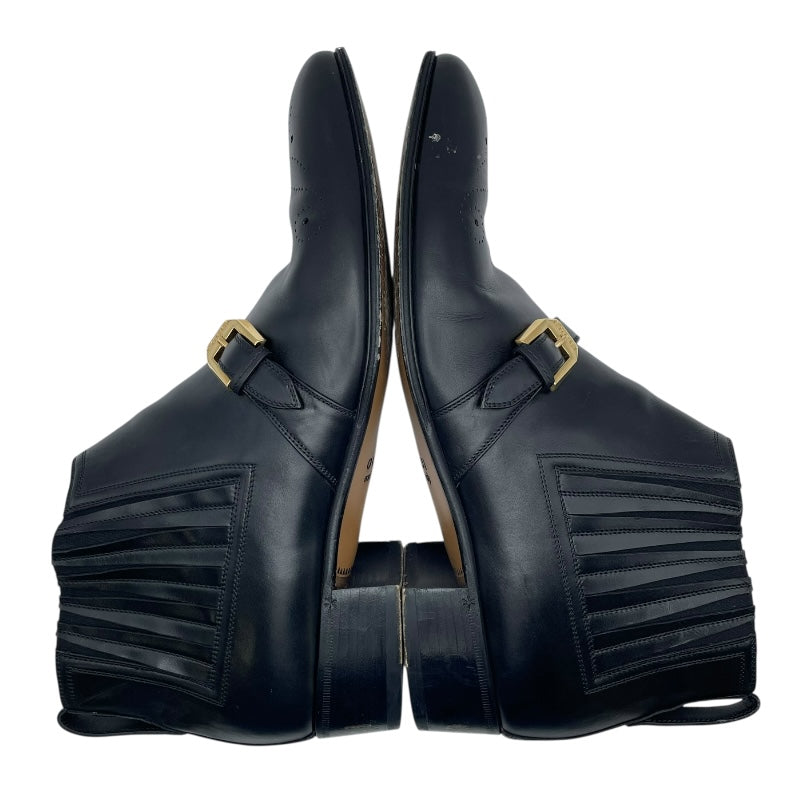 グッチ GUCCI サイドゴアアンクルブーツ 563268 ブラック レザー メンズ ブーツ