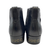 グッチ GUCCI サイドゴアアンクルブーツ 563268 ブラック レザー メンズ ブーツ