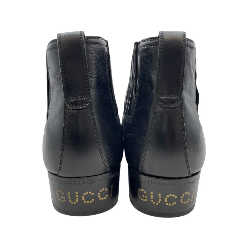 グッチ GUCCI サイドゴアアンクルブーツ 563268 ブラック レザー メンズ ブーツ