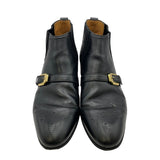 グッチ GUCCI サイドゴアアンクルブーツ 563268 ブラック レザー メンズ ブーツ