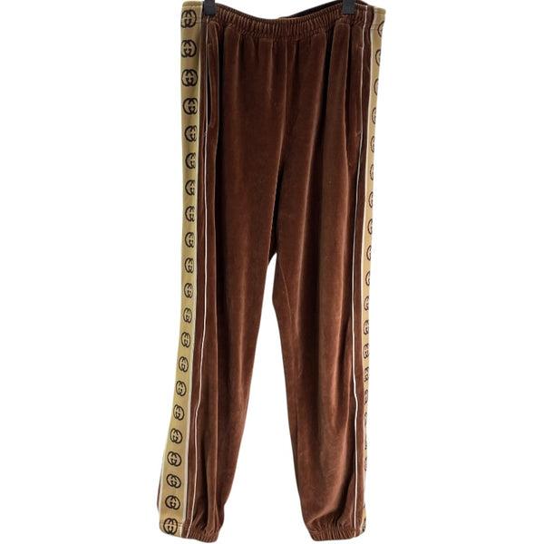 グッチ GUCCI サイドロゴルーズショニエールトラックパンツ 574097 ブラウン ベロア メンズ パンツ 2300044551079_12_600x600_crop_