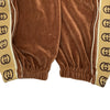 グッチ GUCCI サイドロゴルーズショニエールトラックパンツ 574097 ブラウン ベロア メンズ パンツ