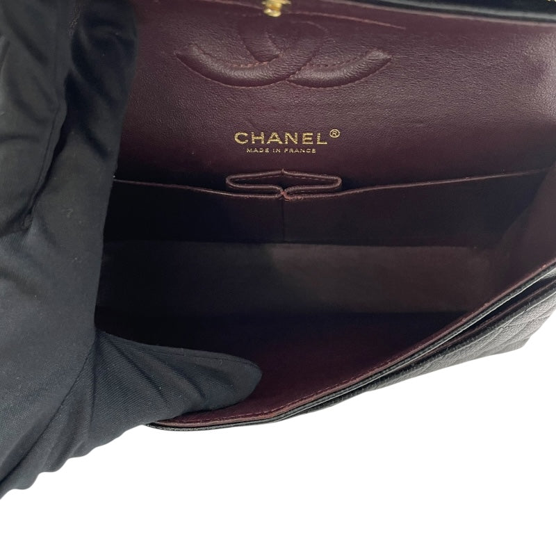 シャネル CHANEL マトラッセ25 A01112 23番台 ブラック GD金具 キャビア レディース ショルダーバッグ