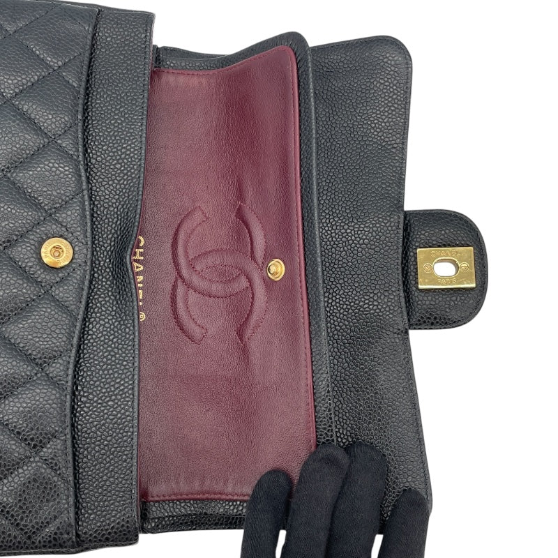 シャネル CHANEL マトラッセ23 A01113 16番台 ブラック GD金具 キャビアスキン レディース ショルダーバッグ