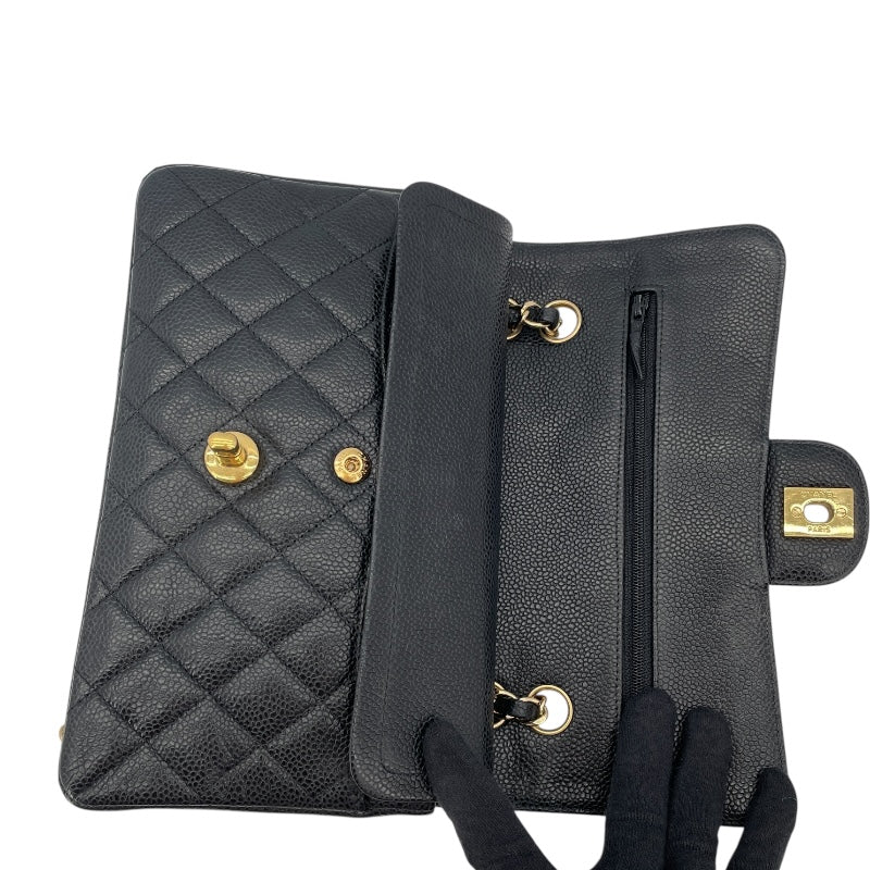 シャネル CHANEL マトラッセ23 A01113 16番台 ブラック GD金具 キャビアスキン レディース ショルダーバッグ