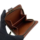 ルイ・ヴィトン LOUIS VUITTON コンパクトジップ M61667 ブラウン モノグラムキャンバス レディース 二つ折り財布
