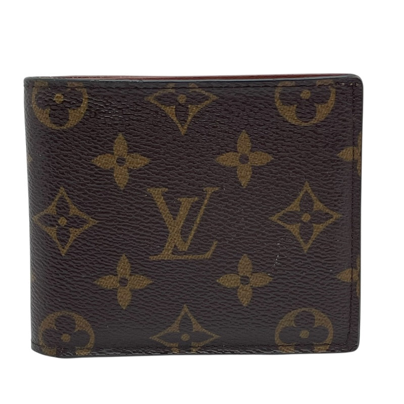 ルイ・ヴィトン LOUIS VUITTON ポルトフォイユ・マルコNM M62288 ブラウン モノグラムキャンバス メンズ 二つ折り財布