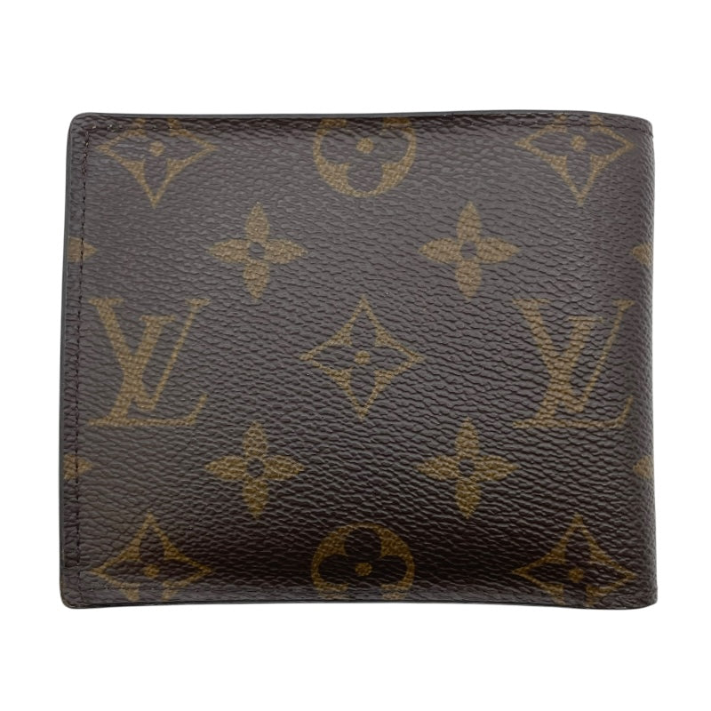 ルイ・ヴィトン LOUIS VUITTON ポルトフォイユ・マルコNM M62288 ブラウン モノグラムキャンバス メンズ 二つ折り財布