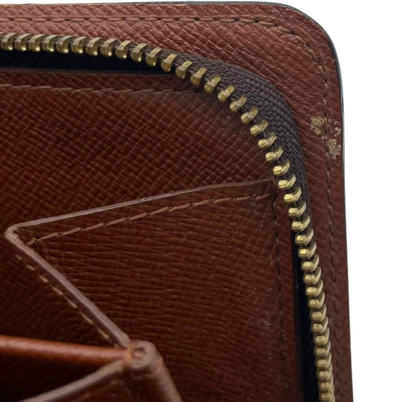 ルイ・ヴィトン LOUIS VUITTON コンパクトジップ M61667 ブラウン モノグラム レディース 二つ折り財布