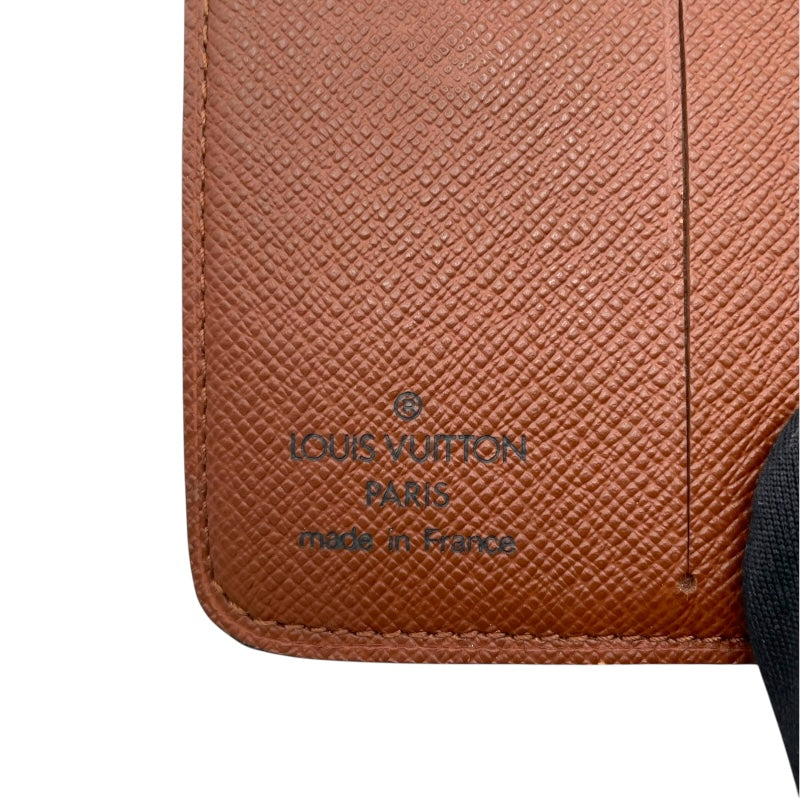 ルイ・ヴィトン LOUIS VUITTON コンパクトジップ M61667 ブラウン モノグラム レディース 二つ折り財布