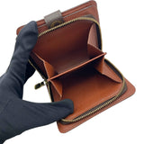 ルイ・ヴィトン LOUIS VUITTON コンパクトジップ M61667 ブラウン モノグラム レディース 二つ折り財布