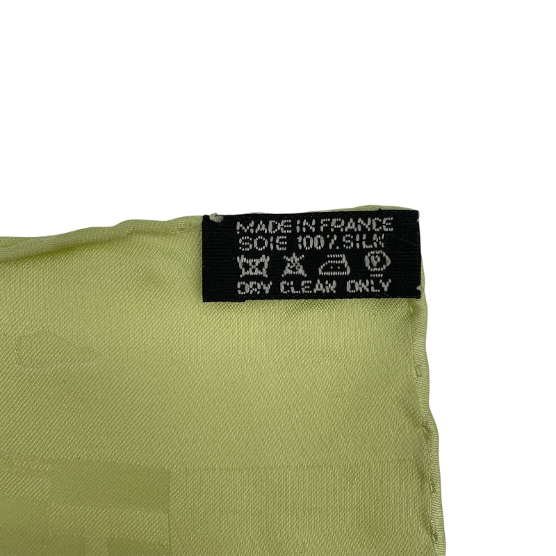 エルメス HERMES カレ40 Hロゴ グリーン シルク レディース スカーフ