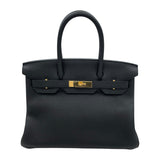 エルメス HERMES バーキン30 キャンディ A刻 ブラック GD金具 トゴ レディース ハンドバッグ