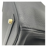 エルメス HERMES バーキン40 X刻印 (2016年製) ブラック　ゴールド金具 トゴ メンズ ハンドバッグ